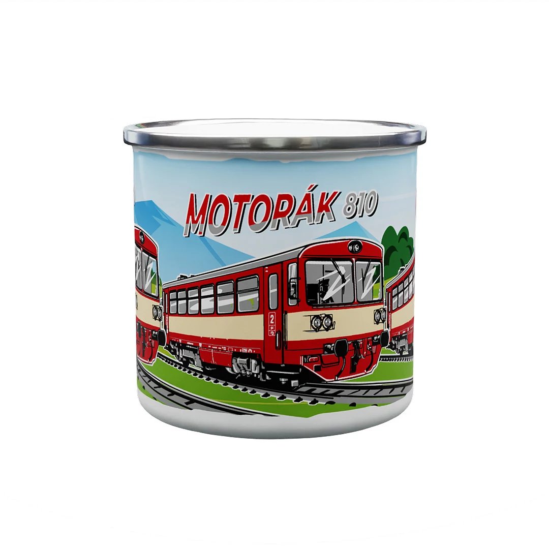 Emaille-Tasse Autozug 810 330 ml