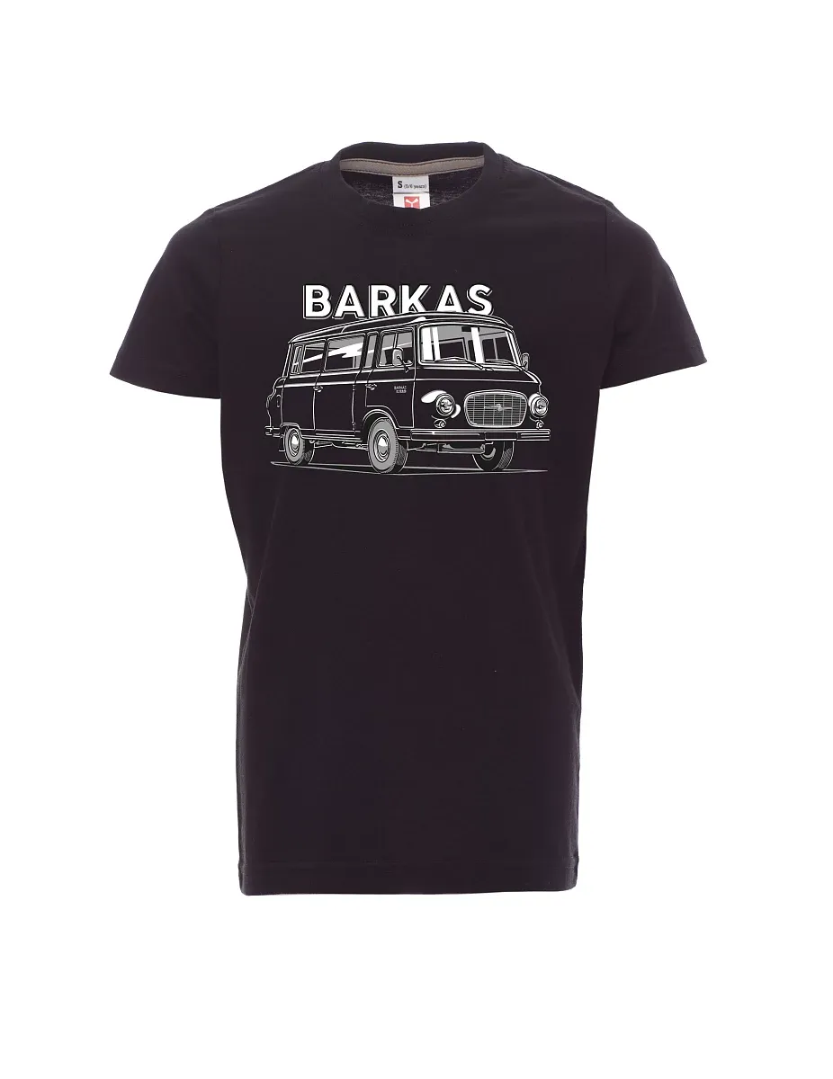 Schwarzes Kinder T-Shirt Barkas B1000