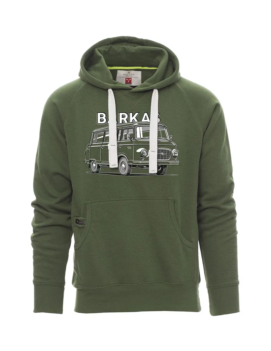 Dunkelgrünes Sweatshirt für Männer Barkas B1000