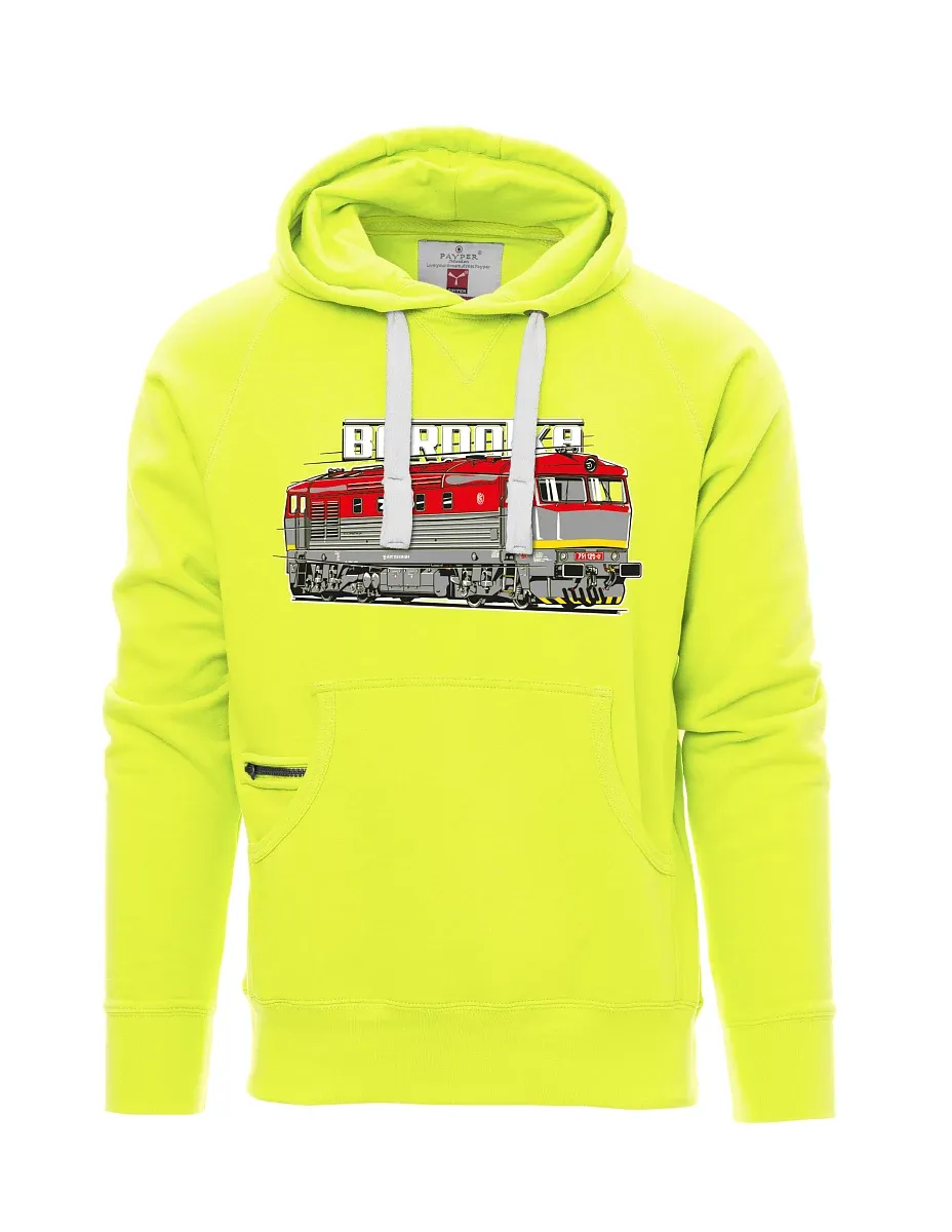Fluoreszierendes Sweatshirt für Männer Lokomotive Bardotka