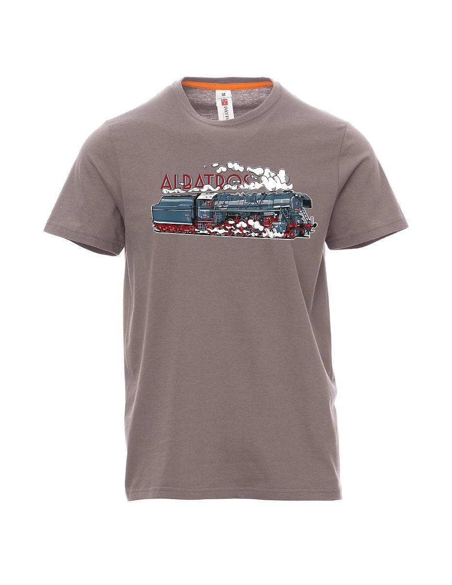 Stahlgrau T-Shirt für Männer Lokomotive Albatros