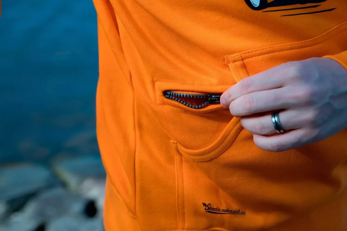 Orange Sweatshirt für Männer Lokomotive Albatros