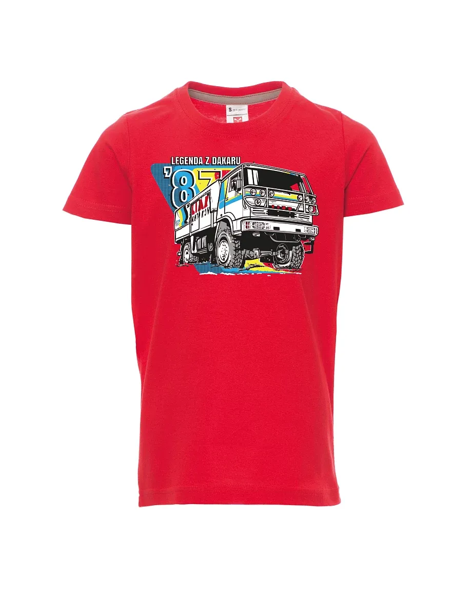 Rotes Kinder T-Shirt Liaz aus Dakar 1987