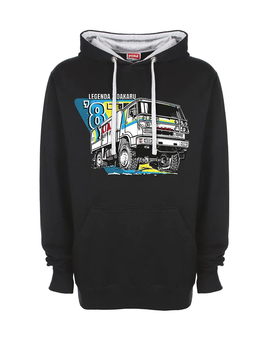 Grau-schwarzes Sweatshirt Liaz aus Dakar 1987