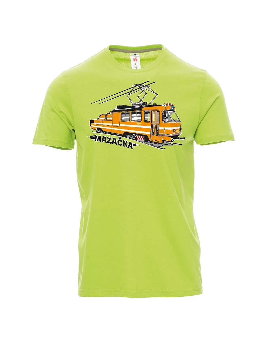 Hellgrünes T-Shirt für Männer Schmiertram