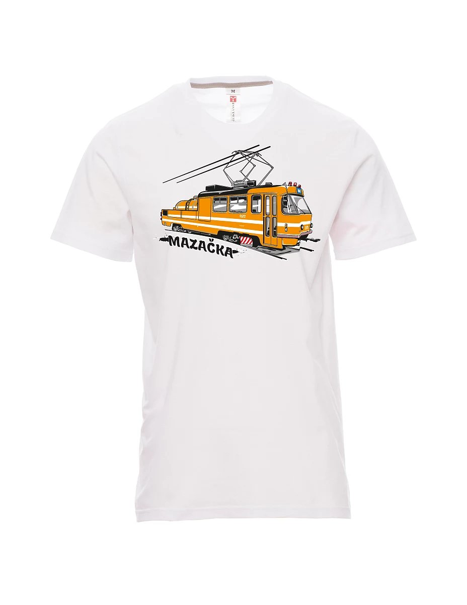 Weißes T-Shirt für Männer Schmiertram
