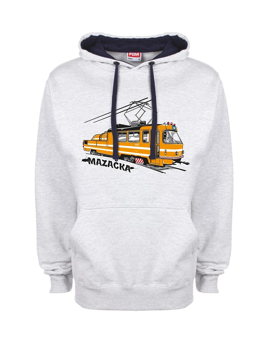 Blau-graues Sweatshirt Schmiertram