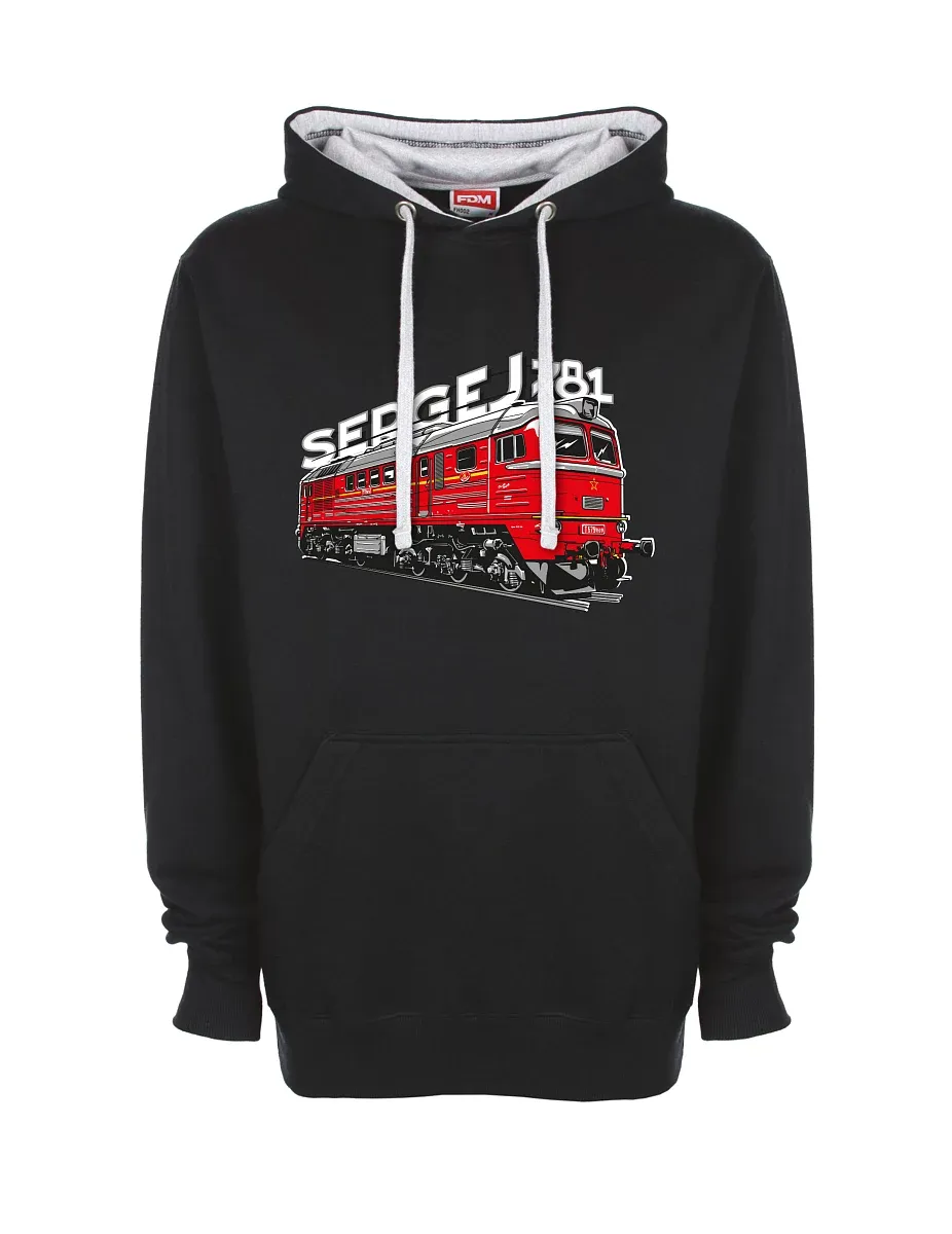Grau-schwarzes Sweatshirt Lokomotive 781 "Sergej" (M62)
