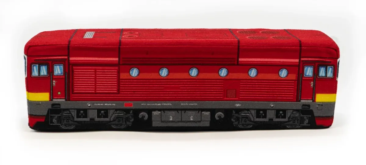 Plüschkissen Lokomotive 750 - „Brille“