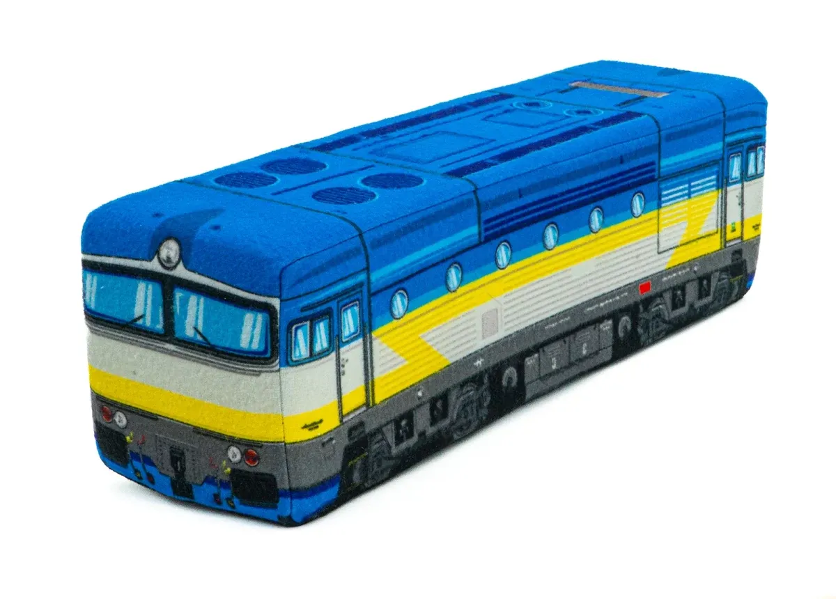 Plüschkissen Lokomotive 750 - „Brille“