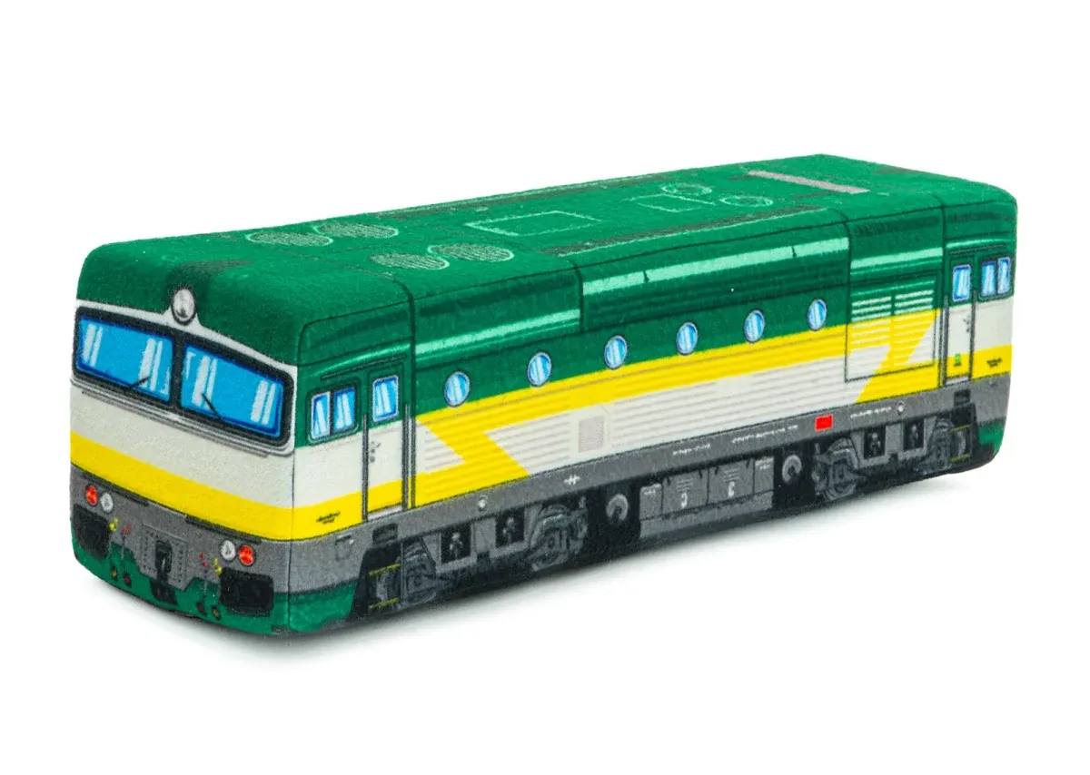 Plüschkissen Lokomotive 750 - „Brille“