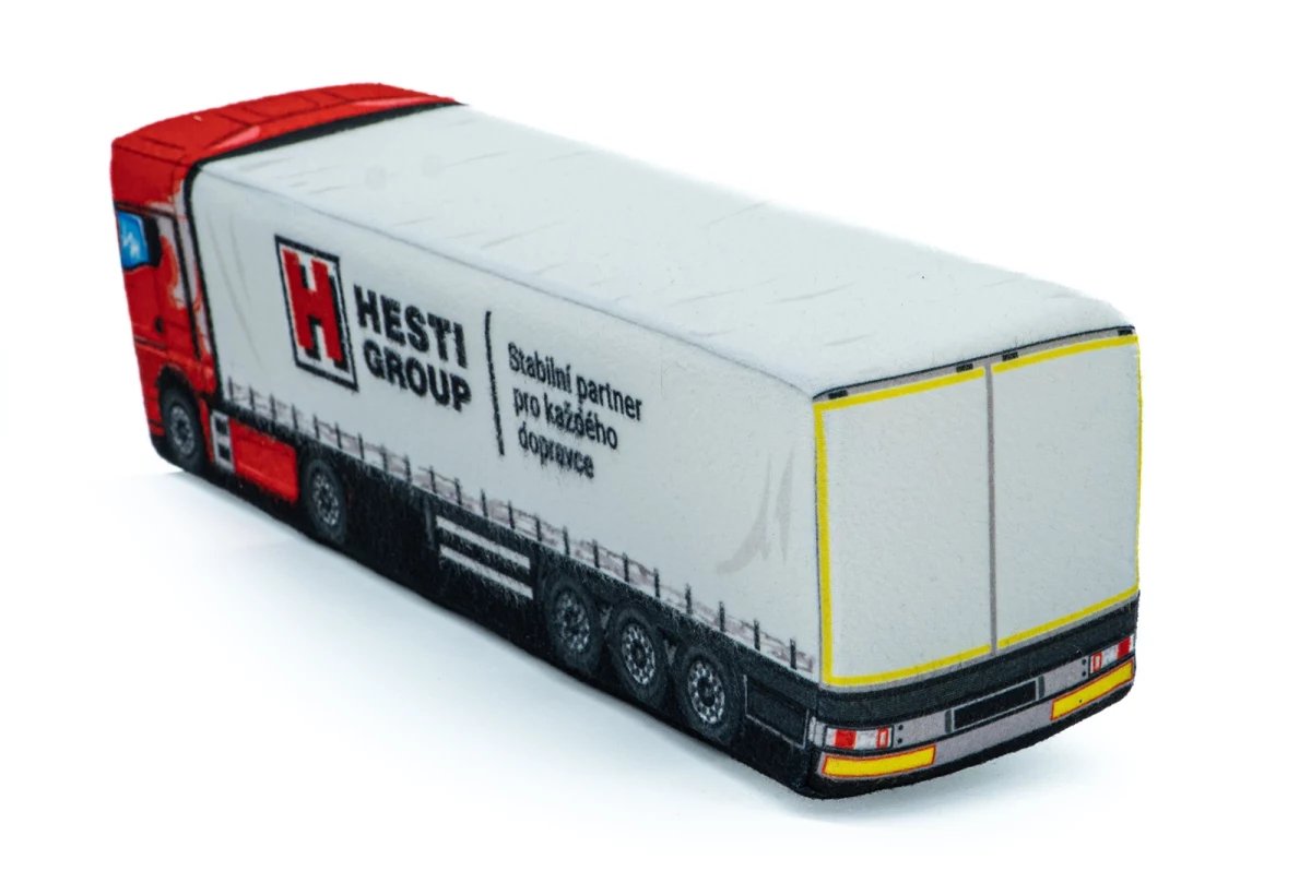 Plüschkissen TGX-LKW + individuelles Logo