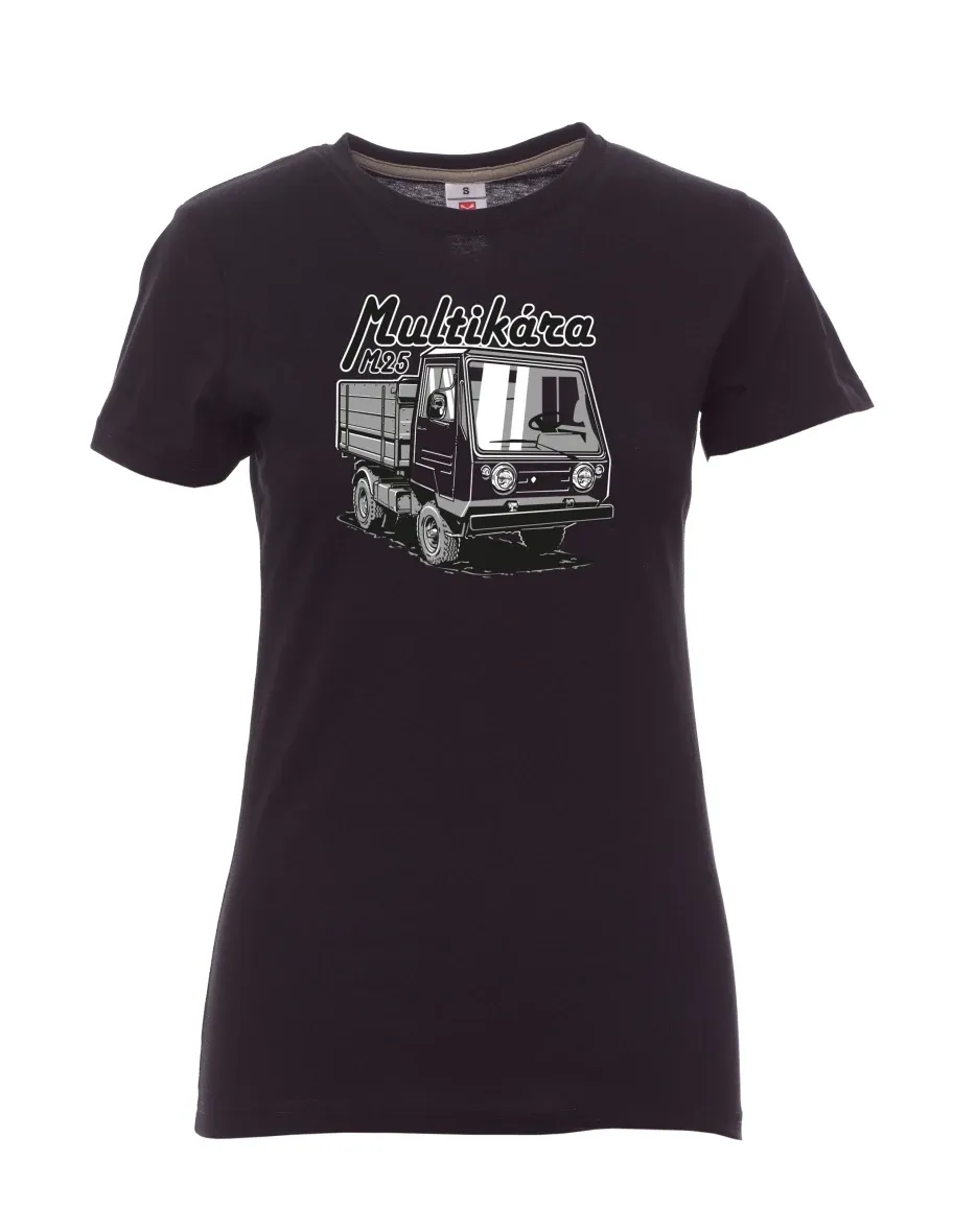 Schwarzes T-Shirt für Damen M25