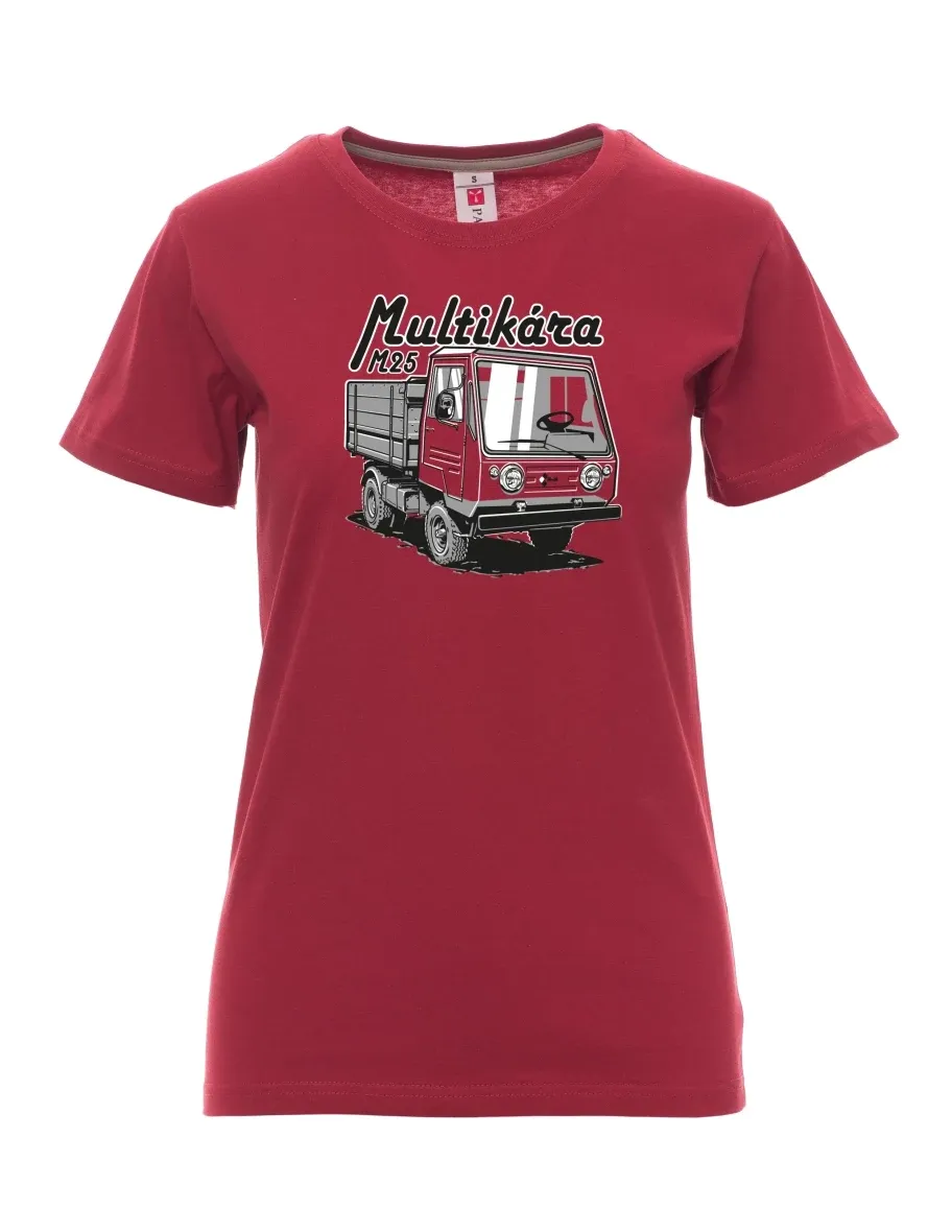 Bordeaux T-Shirt für Damen M25