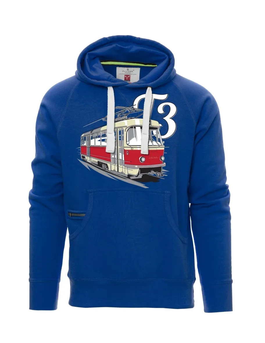Blaues Sweatshirt für Männer Straßenbahn T3