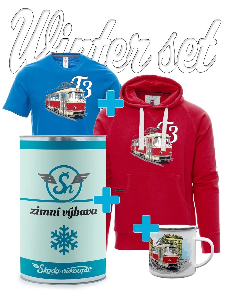 Geschenk Winter-Set Straßenbahn T3