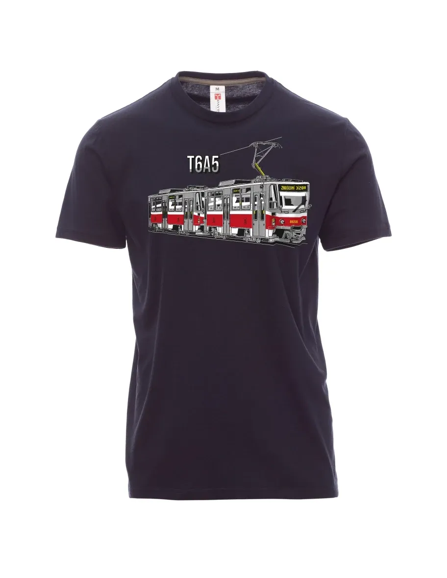 Marine T-Shirt für Männer Straßenbahn T6A5