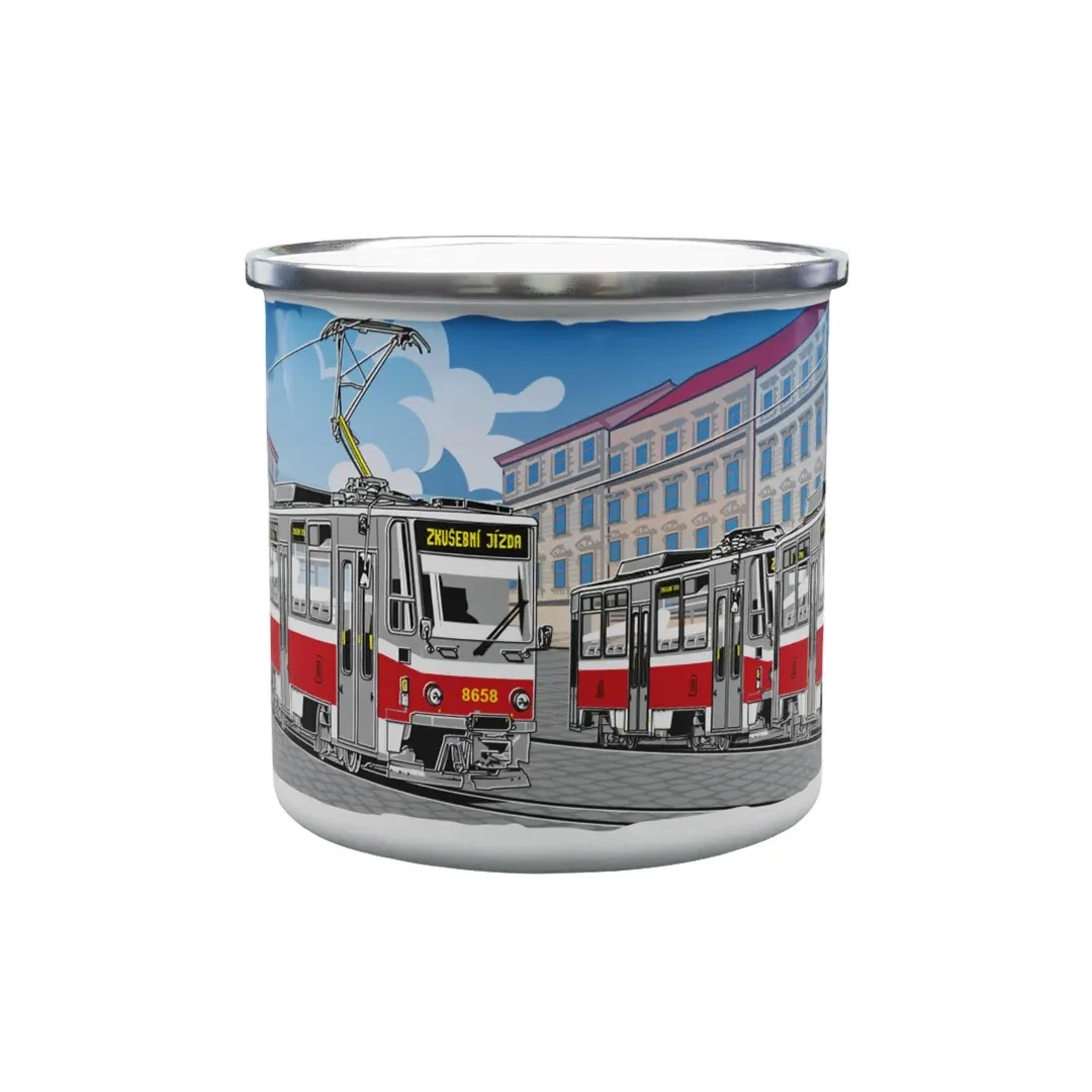 Emaille-Tasse Straßenbahn T6A5 330 ml