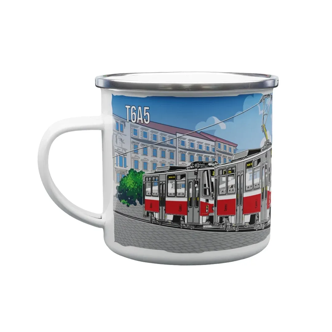 Emaille-Tasse Straßenbahn T6A5 330 ml