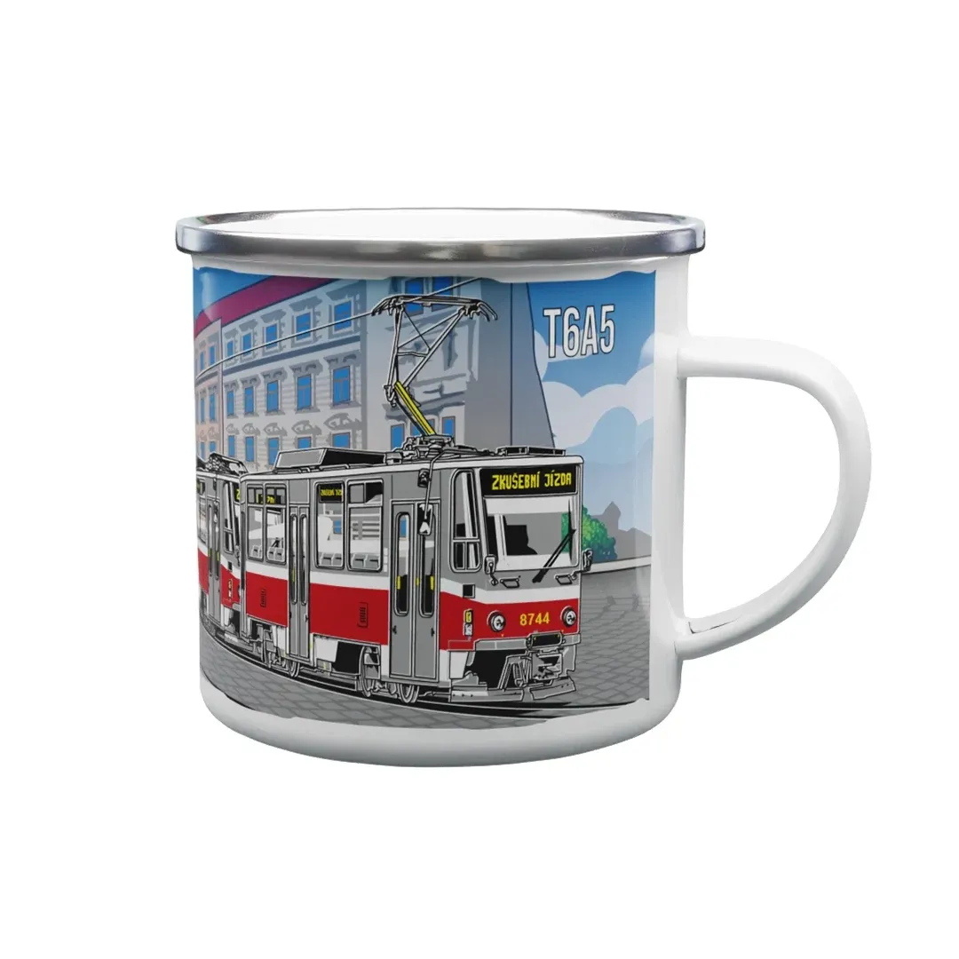 Emaille-Tasse Straßenbahn T6A5 330 ml