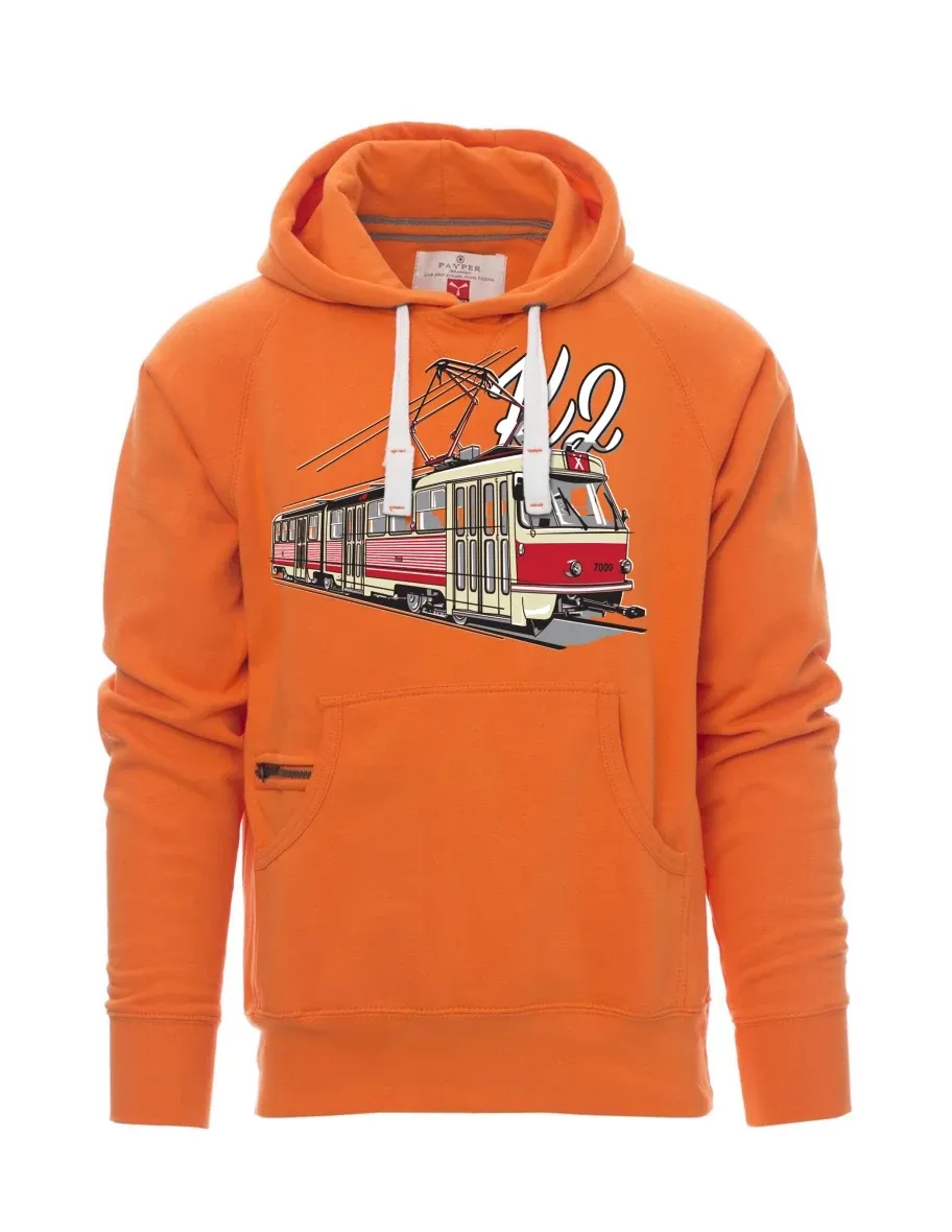 Orange Sweatshirt für Männer Straßenbahn K2