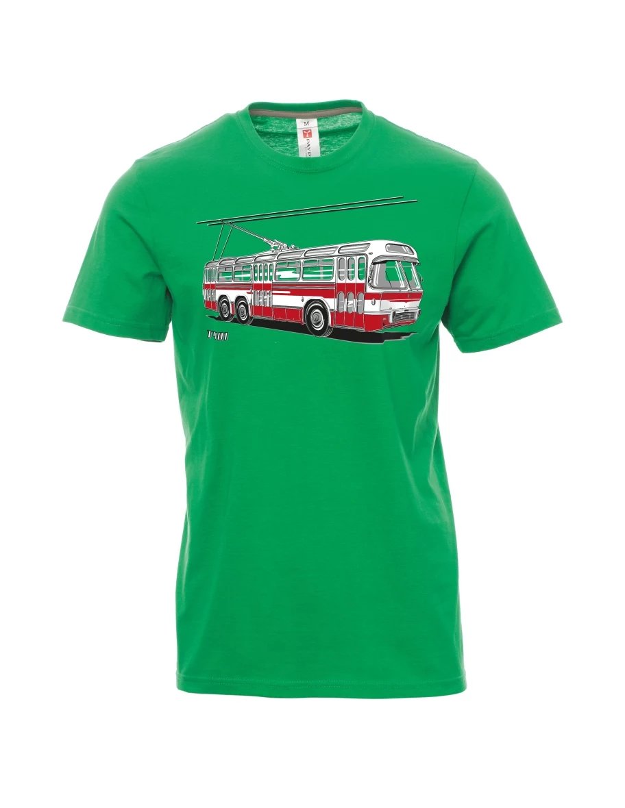 Grünes T-Shirt für Männer Wagen  T401