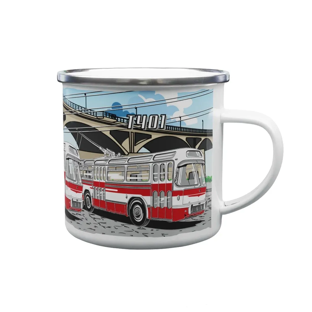 Emaille-Tasse Wagen  T401 330 ml