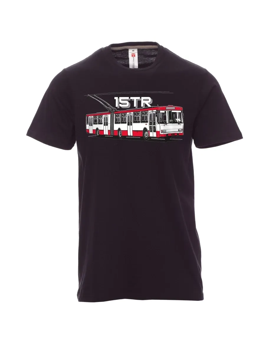 Schwarzes T-Shirt für Männer Oberleitungsbus 15TR