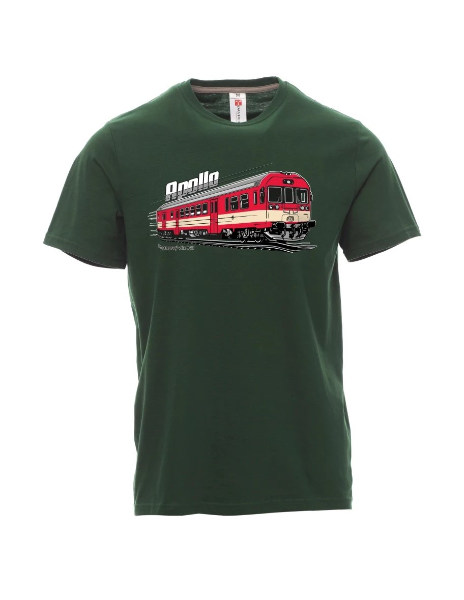Dunkelgrün T-Shirt für Männer Triebwagen 843 „Apollo“