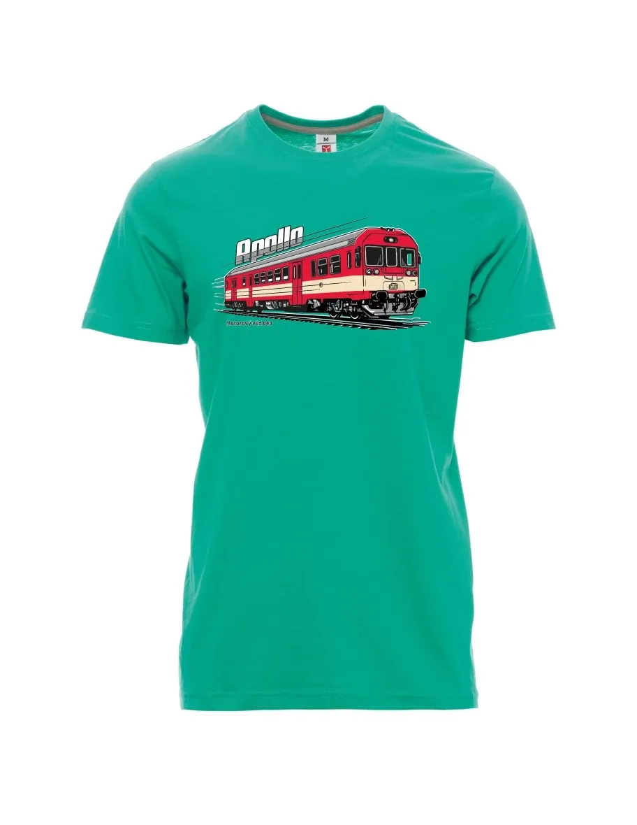 Smaragde T-Shirt für Männer Triebwagen 843 „Apollo“