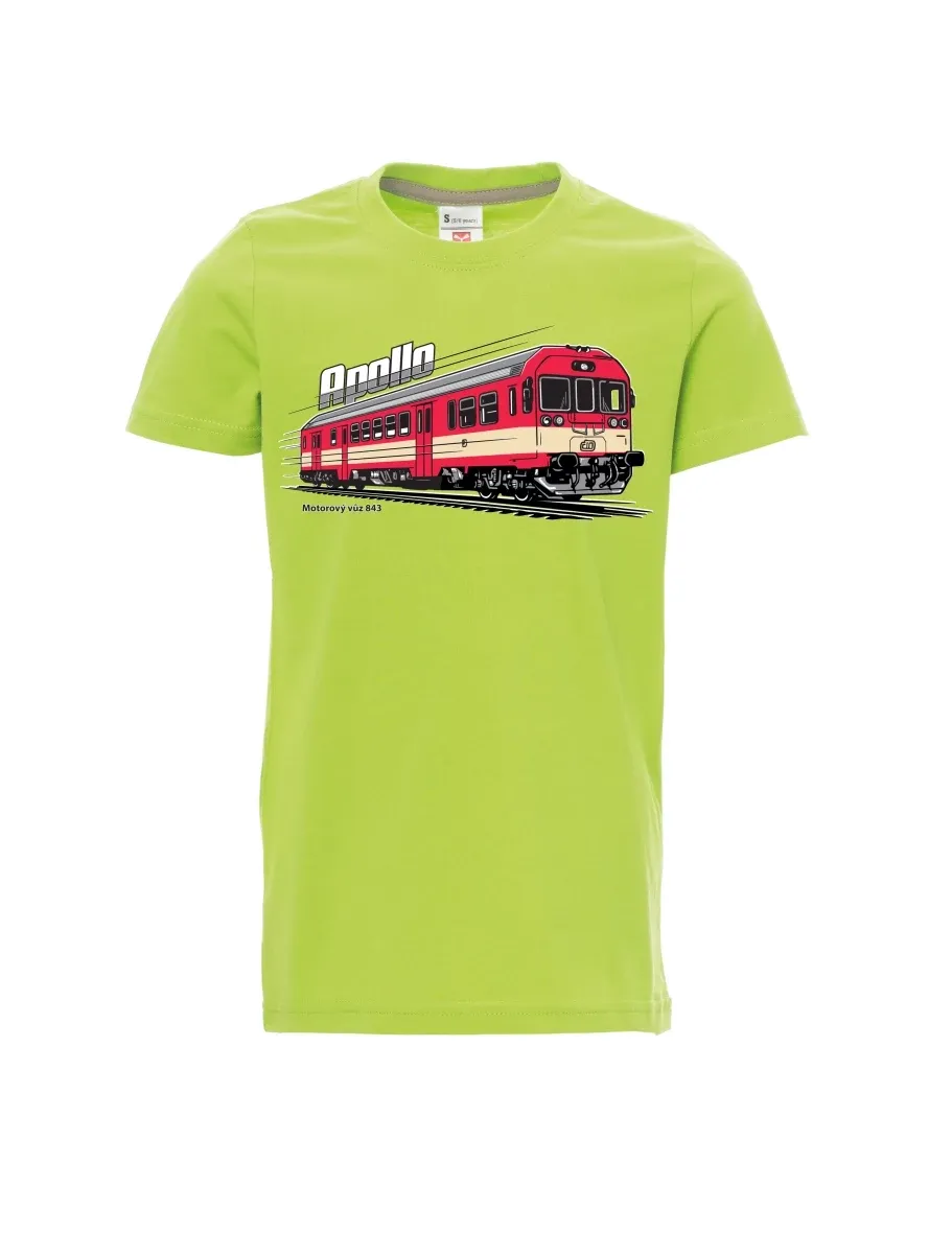 Hellgrünes Kinder T-Shirt Triebwagen 843 „Apollo“