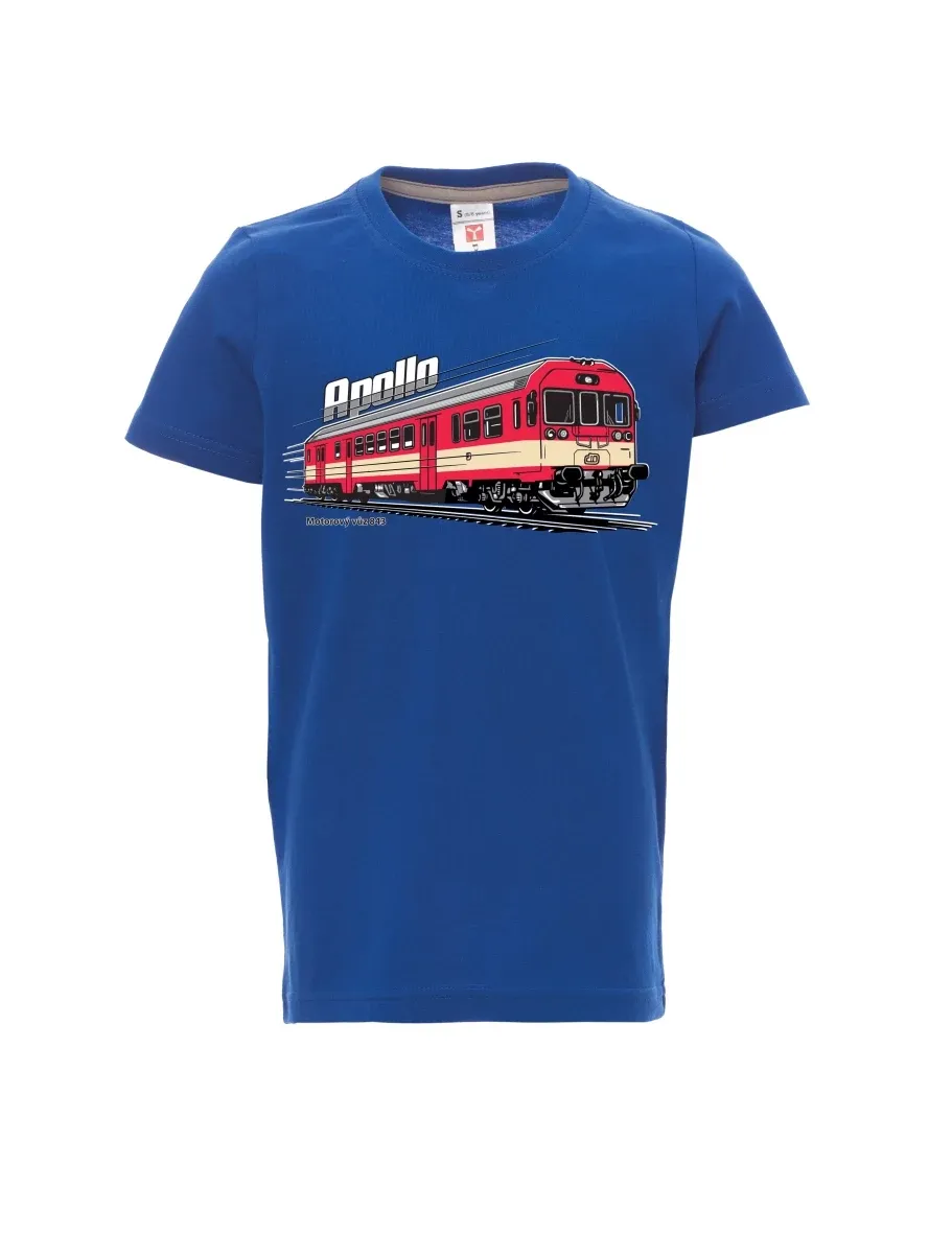 Blaues Kinder T-Shirt Triebwagen 843 „Apollo“