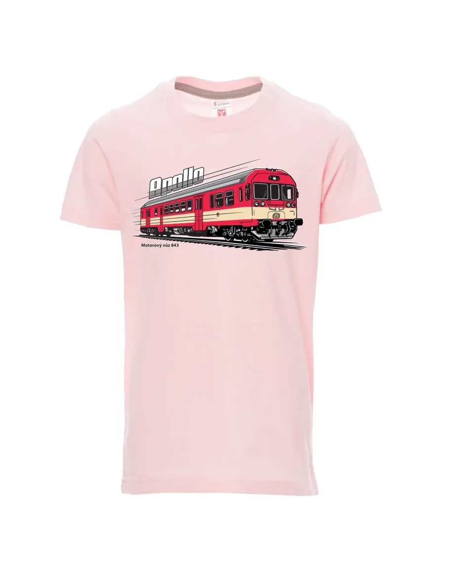 Hell-Pink Kinder T-Shirt Triebwagen 843 „Apollo“