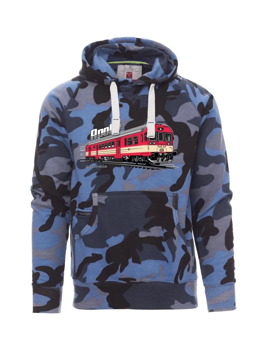Tarnung blaues Sweatshirt für Männer Triebwagen 843 „Apollo“