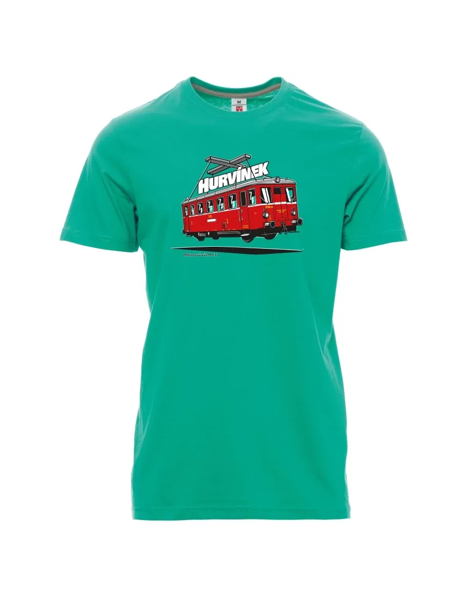 Smaragde T-Shirt für Männer Triebwagen M 131 „Hurvínek“