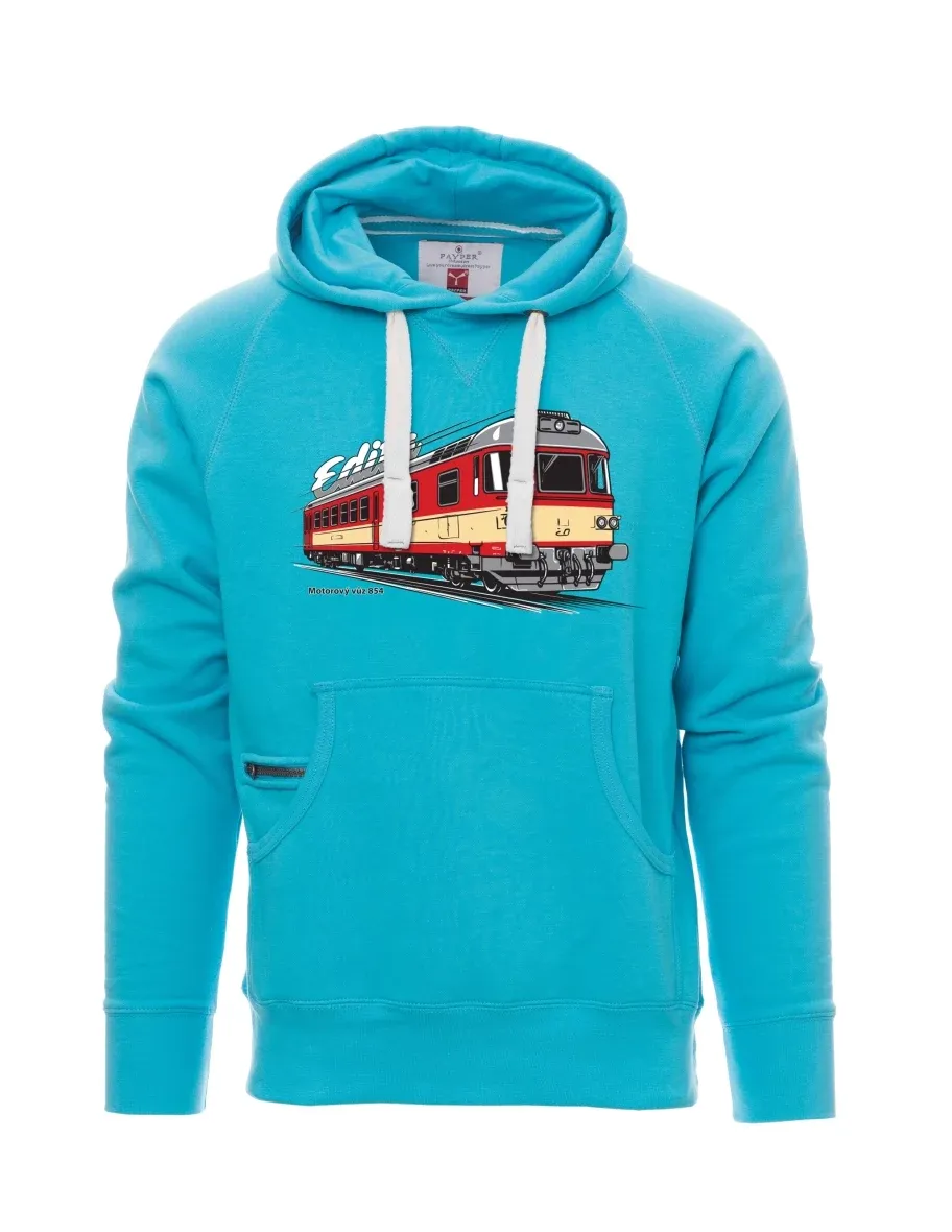 Hellblaues Sweatshirt für Männer Triebwagen 854