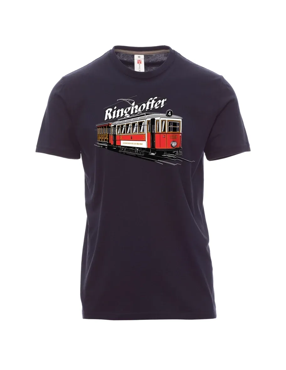 Marine T-Shirt für Männer Straßenbahn Ringhoffer