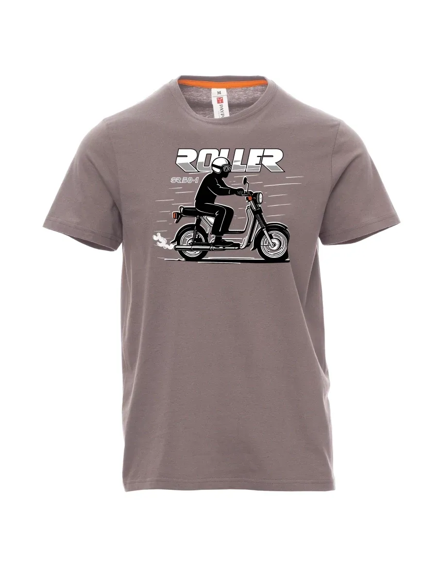 Stahlgrau T-Shirt für Männer Motorroller SR 50/1 Roller