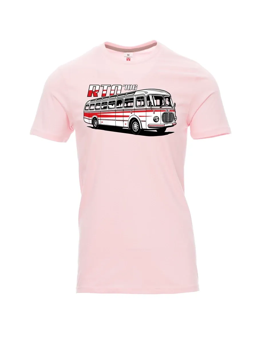 Hell-Pink T-Shirt für Männer Autobus RTO 706