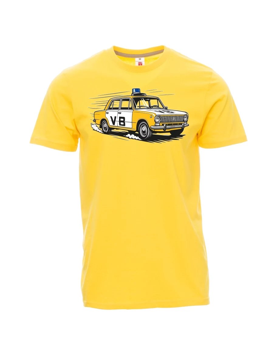 Gelbes T-Shirt für Männer Automobil VAZ 2101 VB