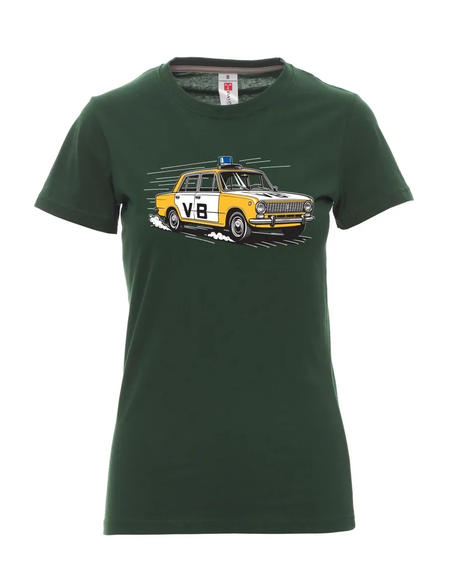 Dunkelgrün T-Shirt für Damen Automobil VAZ 2101 VB
