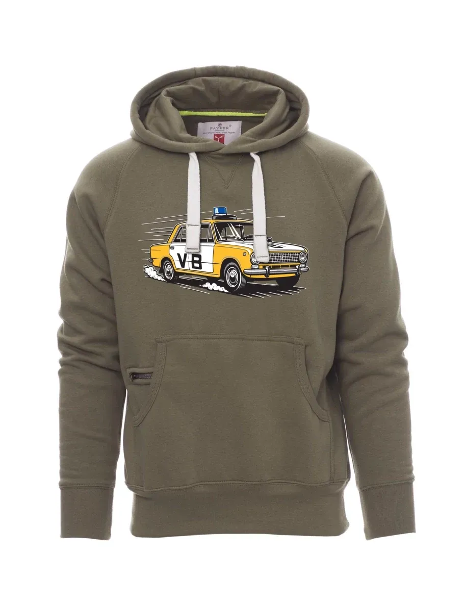 Khaki Sweatshirt für Männer Automobil VAZ 2101 VB