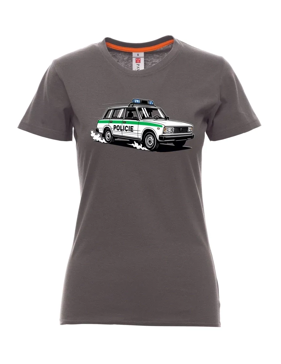 Rauch T-Shirt für Damen Automobil VAZ 2104 POLIZEI