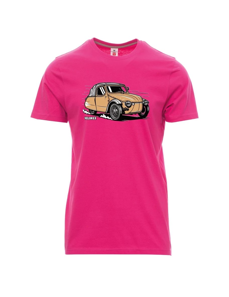 Rosa T-Shirt für Männer Automobil Velorex