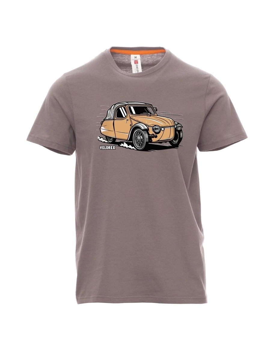 Stahlgrau T-Shirt für Männer Automobil Velorex