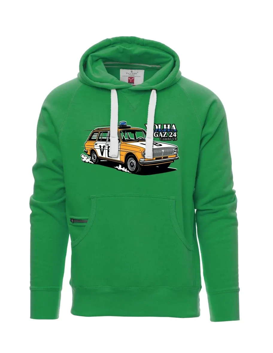 Grünes Sweatshirt für Männer Automobil Wolga GAZ 24 VB