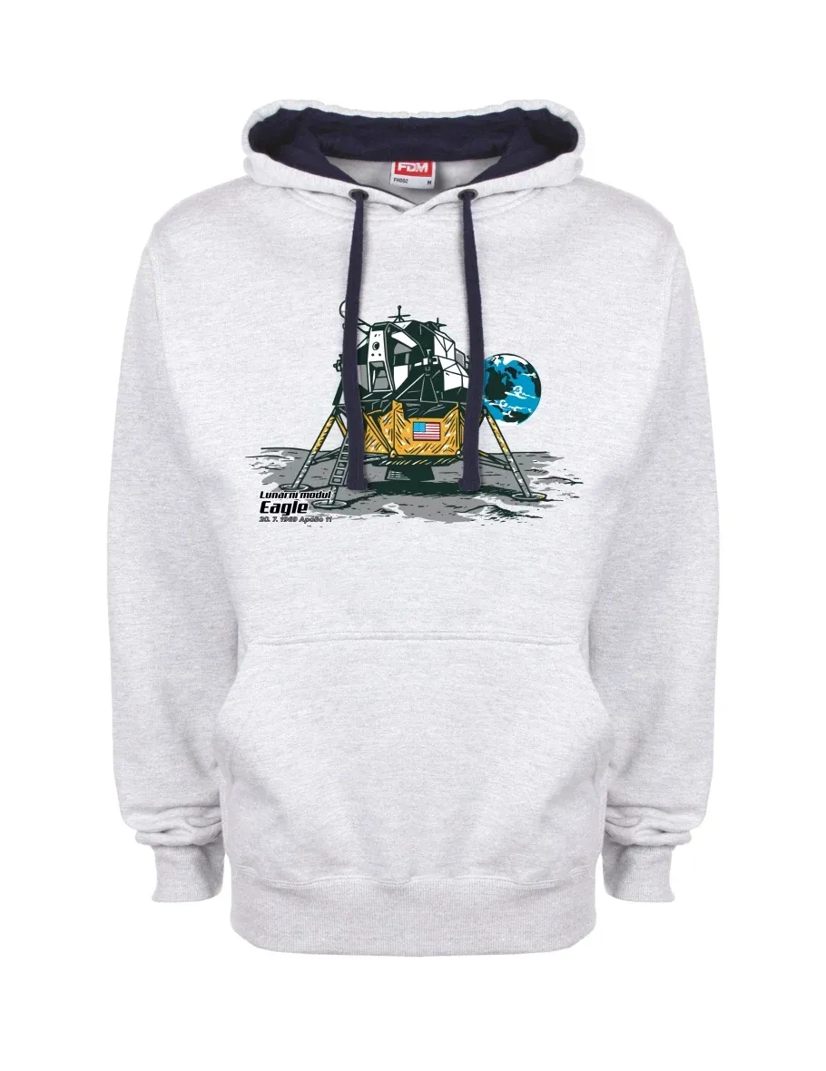 Blau-graues Sweatshirt Mondmodul Eagle