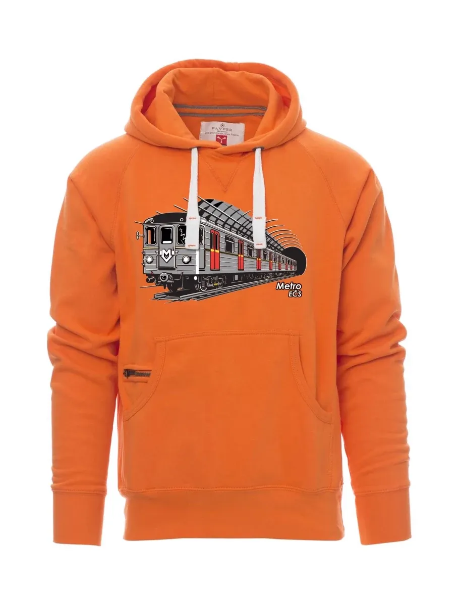 Orange Sweatshirt für Männer U-Bahn EČS