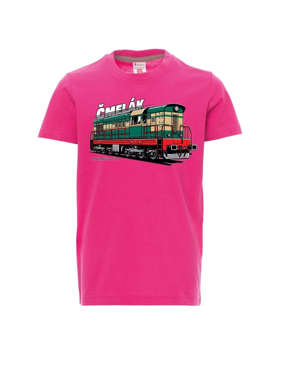 Rosa Kinder T-Shirt Lokomotive 770 „Čmelák“