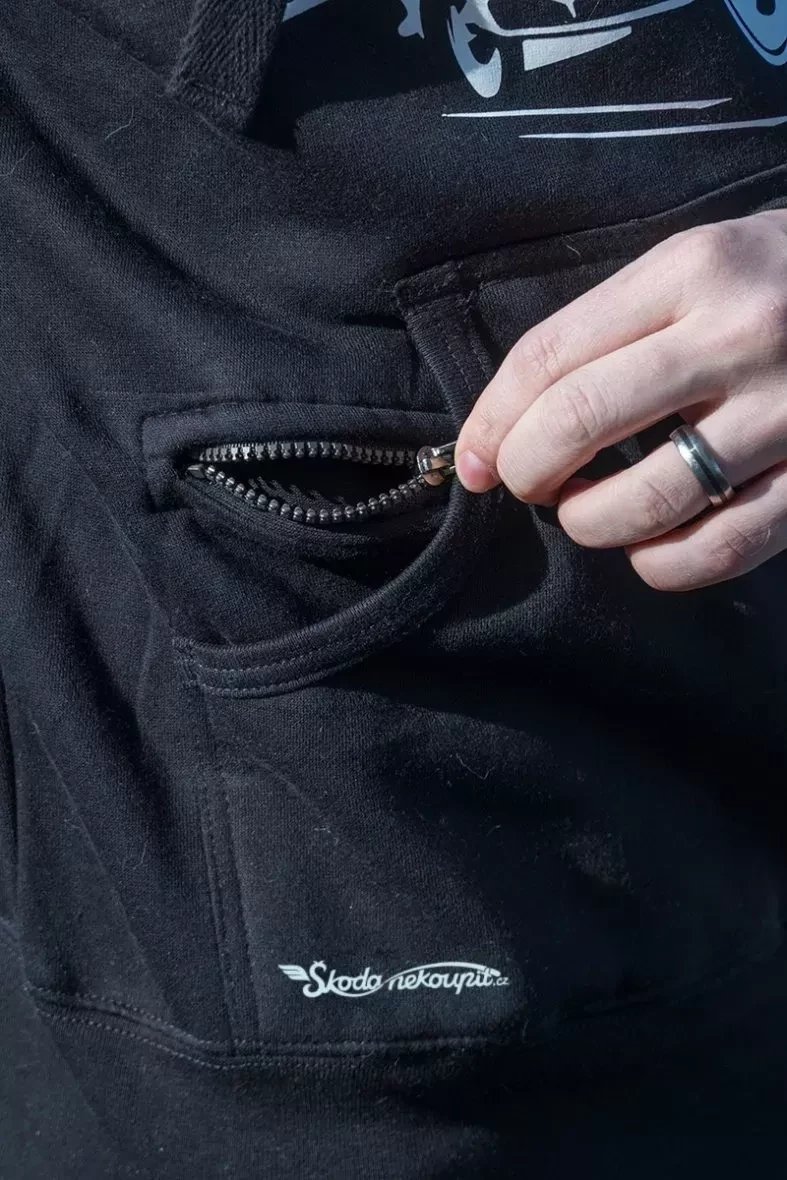 Blau-graues Sweatshirt Lokomotive 770 „Čmelák“